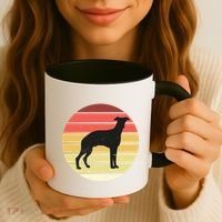 Retro Sunset Dog Lover Coffee Mug thumb 3