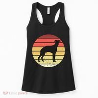 Retro Sunset Dog Lover Women's Tank Top thumb 0