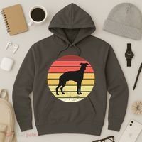 Retro Sunset Dog Lover Hoodie thumb 3