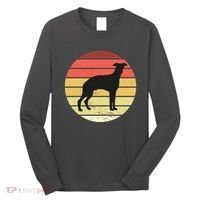 Retro Sunset Dog Lover Long Sleeve Shirt thumb 0