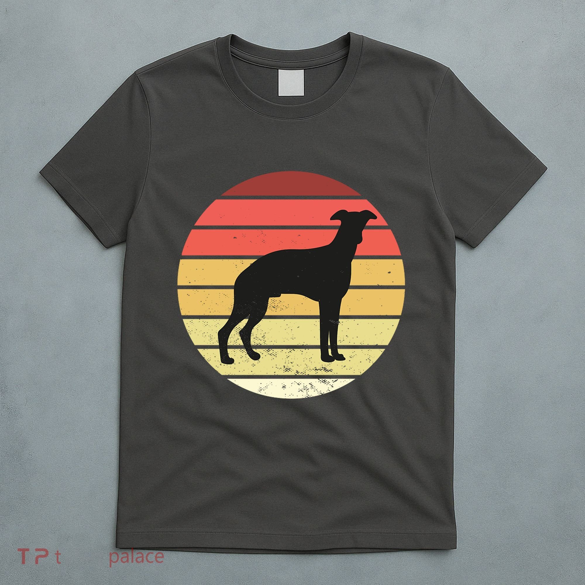 Retro Sunset Dog Lover T-Shirt