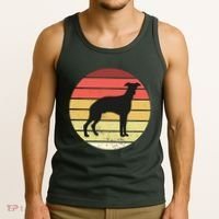Retro Sunset Dog Lover Tank Top thumb 3