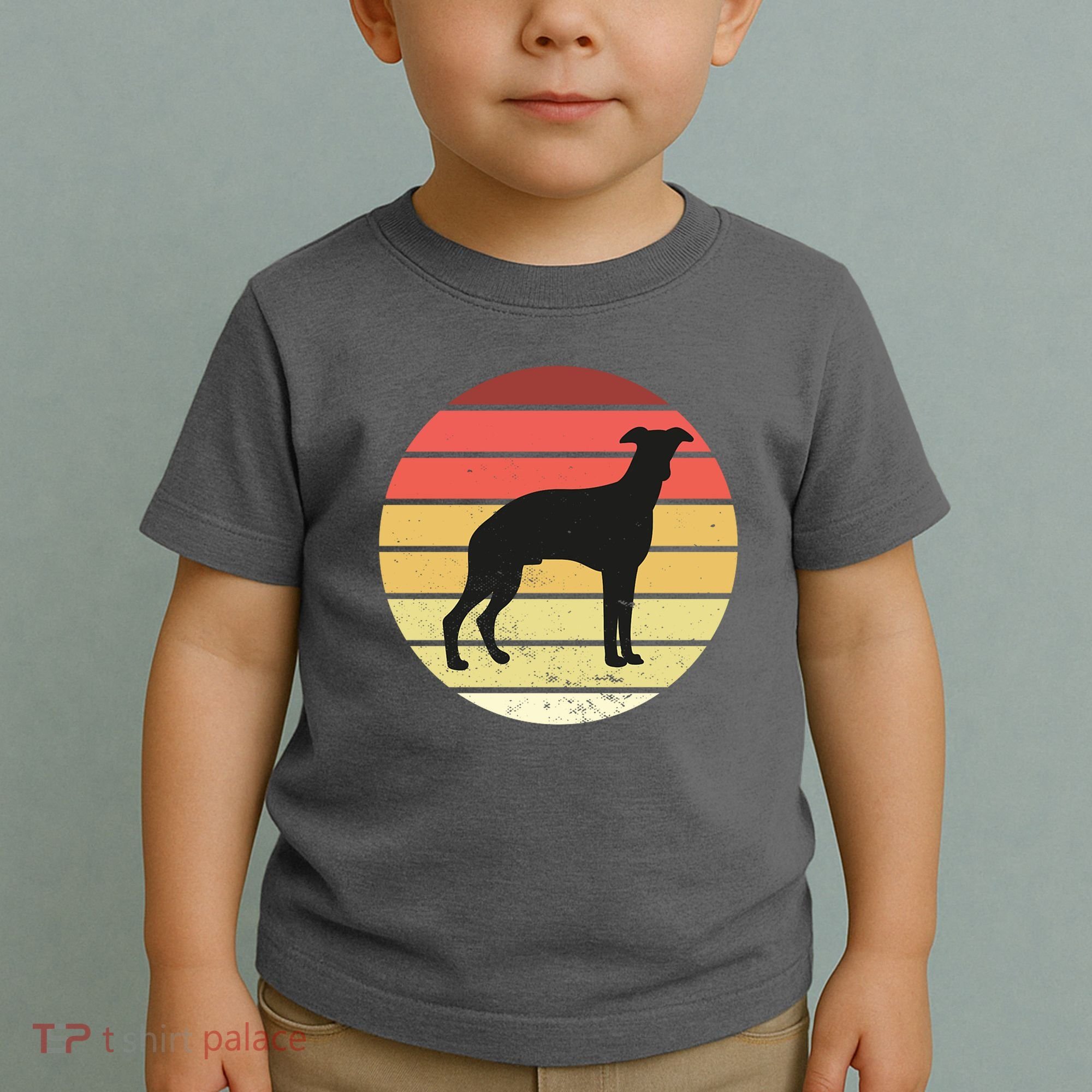 Retro Sunset Dog Lover Toddler T-Shirt