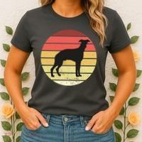 Retro Sunset Dog Lover Women's T-Shirt thumb 2