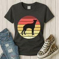 Retro Sunset Dog Lover Women's T-Shirt thumb 3