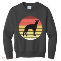 Retro Sunset Dog Lover Kids Sweatshirt thumb 0