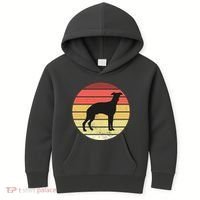 Retro Sunset Dog Lover Kids Hoodie thumb 0