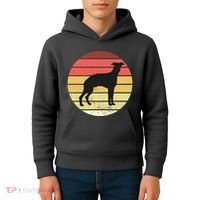 Retro Sunset Dog Lover Kids Hoodie thumb 4