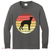 Retro Sunset Dog Lover Kids Long Sleeve Shirt thumb 0