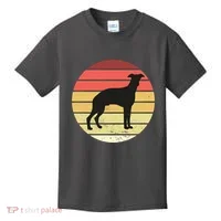 Retro Sunset Dog Lover Kids T-Shirt thumb 0