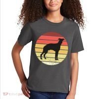 Retro Sunset Dog Lover Kids T-Shirt thumb 2