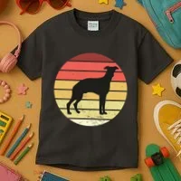 Retro Sunset Dog Lover Kids T-Shirt thumb 3