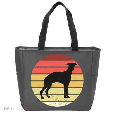 Retro Sunset Dog Lover Tote Bag