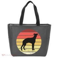 Retro Sunset Dog Lover Tote Bag thumb 0