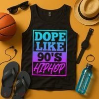Rapper Saying Dope Like 90s Hip Hop Music Rapper Hip Hop Tank Top thumb 4