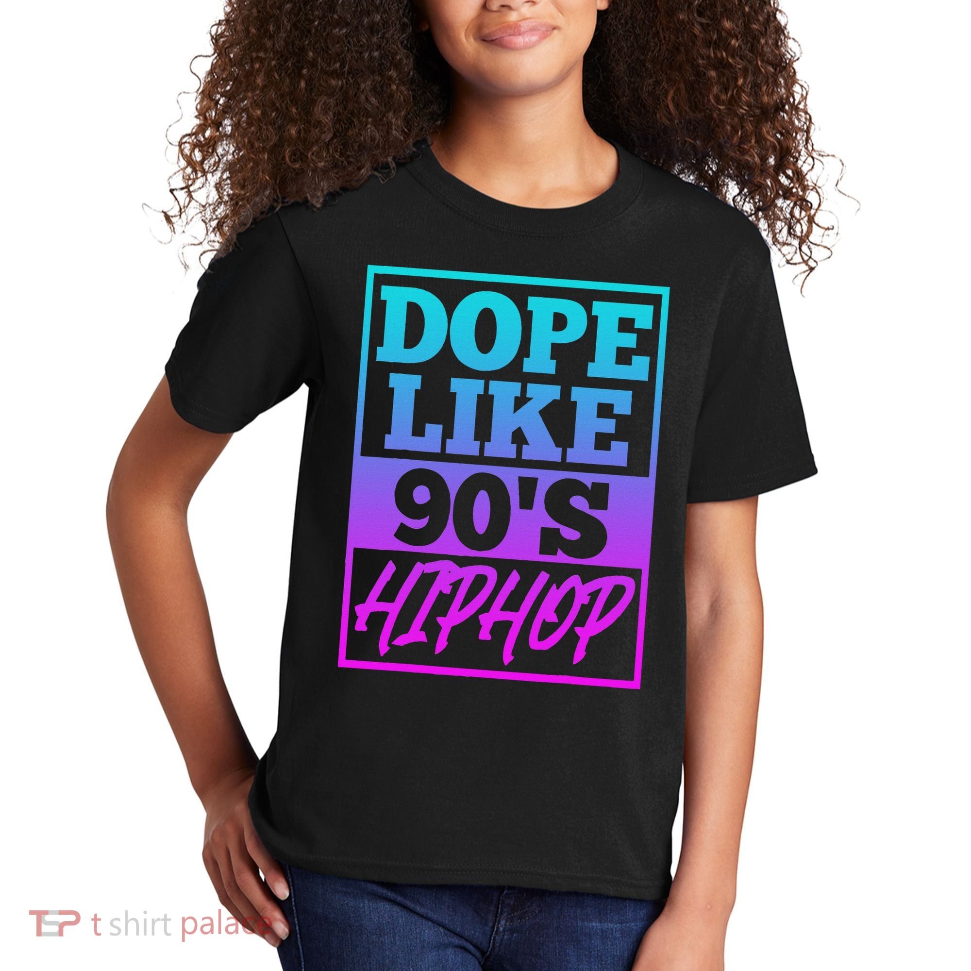 Rapper Saying Dope Like 90s Hip Hop Music Rapper Hip Hop Kids T-Shirt
