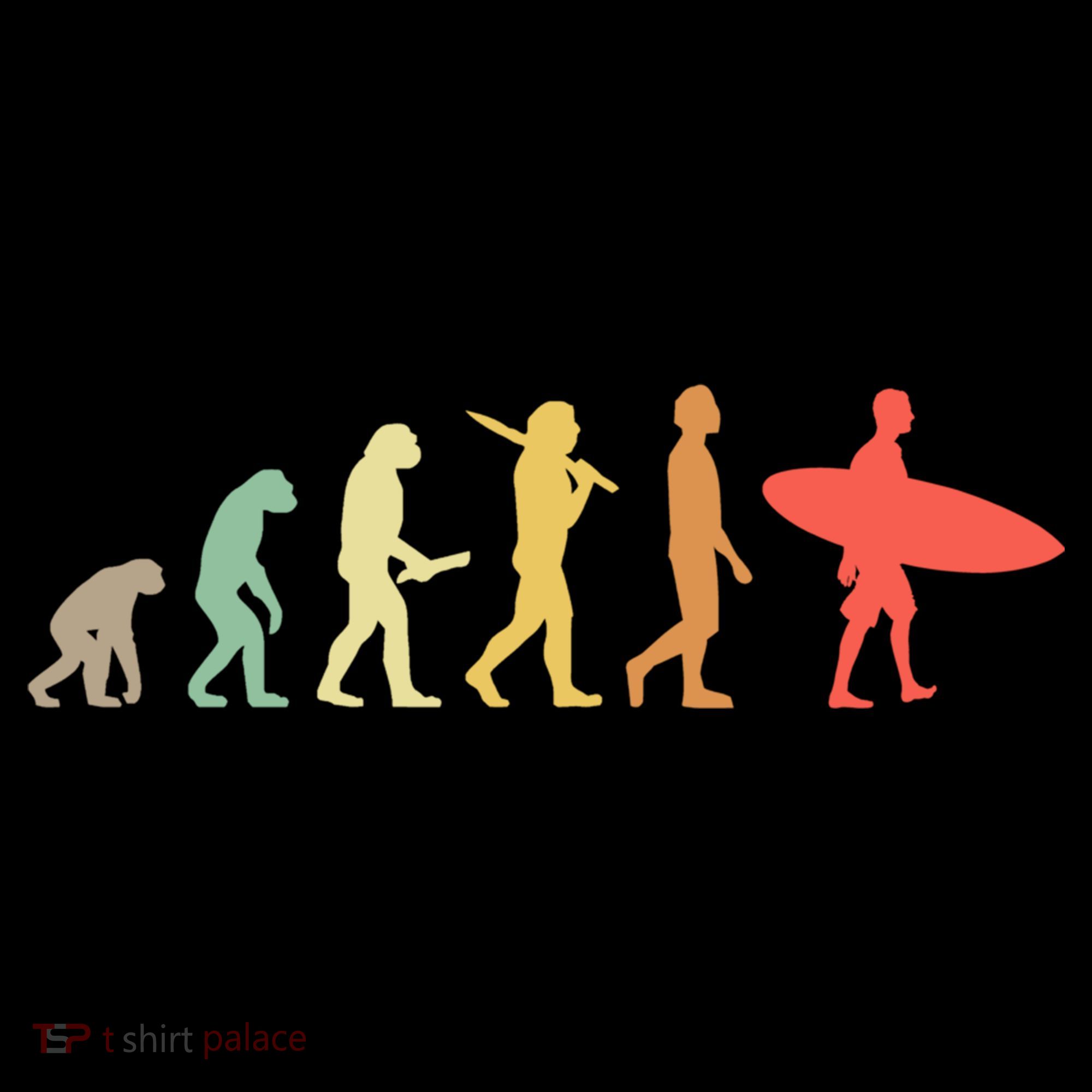 Retro Surfing Evolution Gift For Surfers Meaningful Gift Doggie Tank