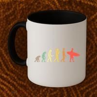 Retro Surfing Evolution Gift For Surfers Meaningful Gift Coffee Mug thumb 2
