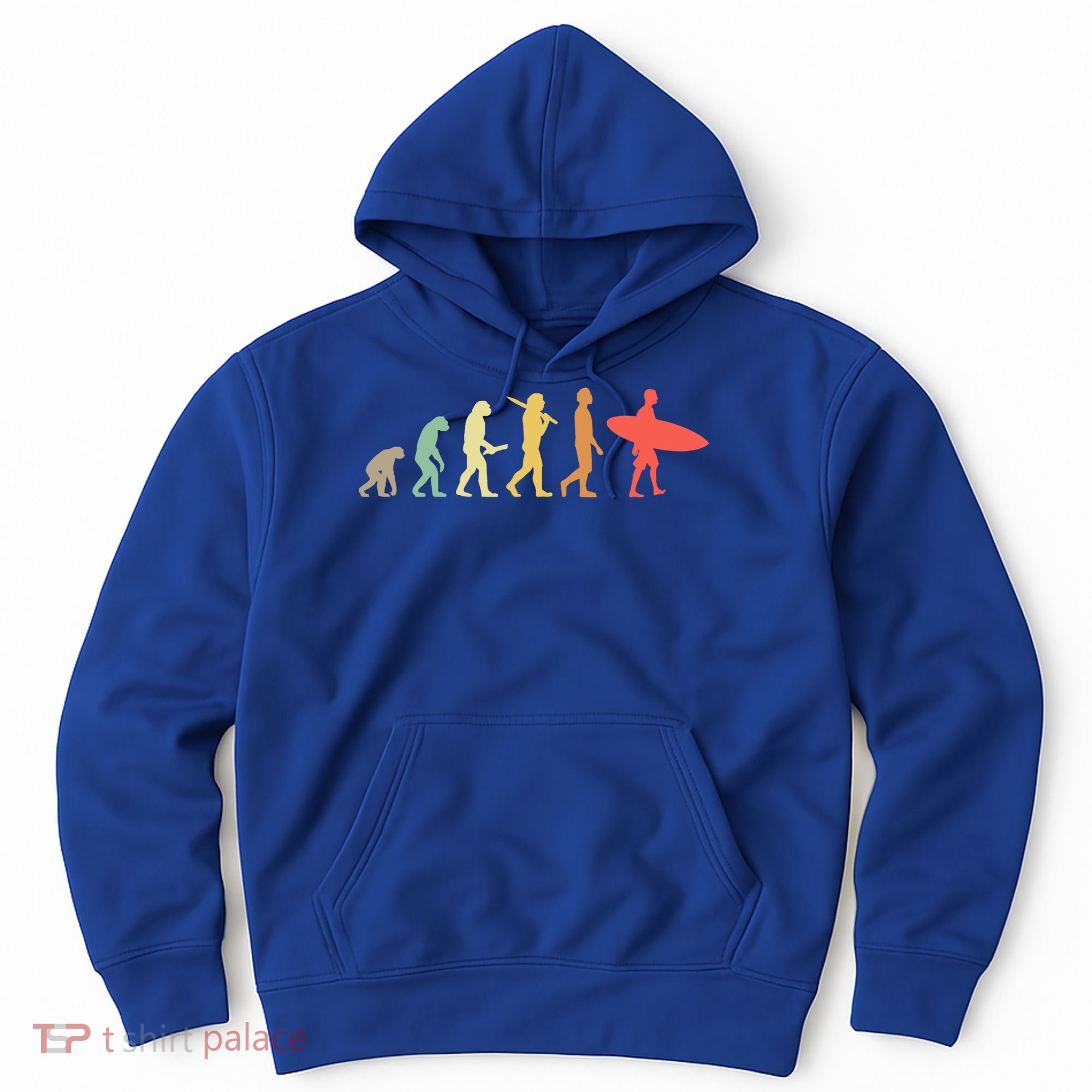 Retro Surfing Evolution Gift For Surfers Meaningful Gift Hoodie