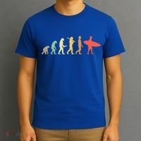 Retro Surfing Evolution Gift For Surfers Meaningful Gift T-Shirt thumb 3