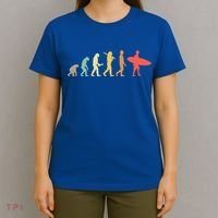 Retro Surfing Evolution Gift For Surfers Meaningful Gift T-Shirt thumb 4