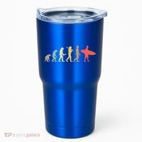 Retro Surfing Evolution Gift For Surfers Meaningful Gift Tumbler thumb 0