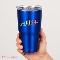 Retro Surfing Evolution Gift For Surfers Meaningful Gift Tumbler thumb 2