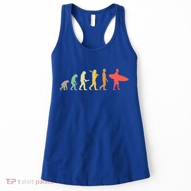 Retro Surfing Evolution Gift For Surfers Meaningful Gift Women's Tank Top