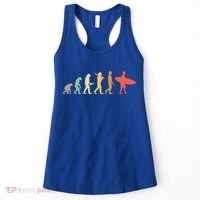 Retro Surfing Evolution Gift For Surfers Meaningful Gift Women's Tank Top thumb 0