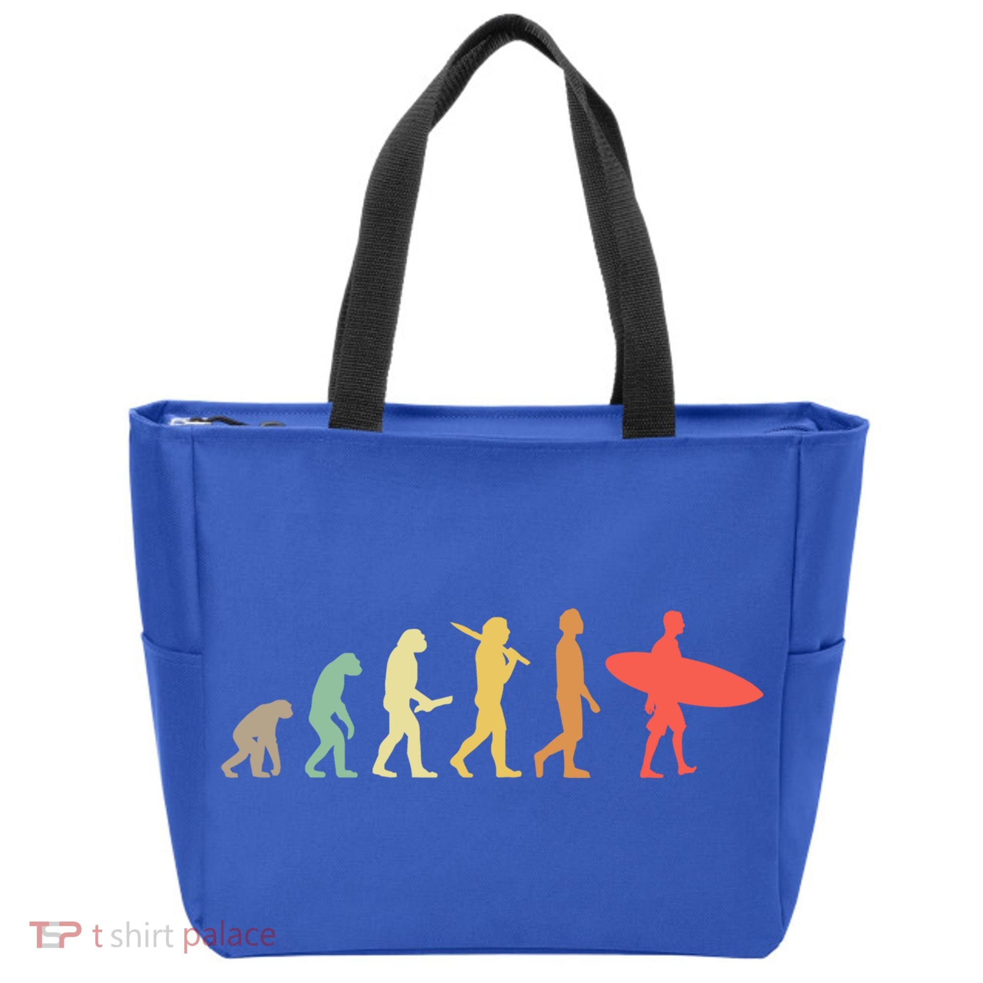 Retro Surfing Evolution Gift For Surfers Meaningful Gift Tote Bag