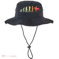 Retro Surfing Evolution Gift For Surfers Bucket Hat thumb 0