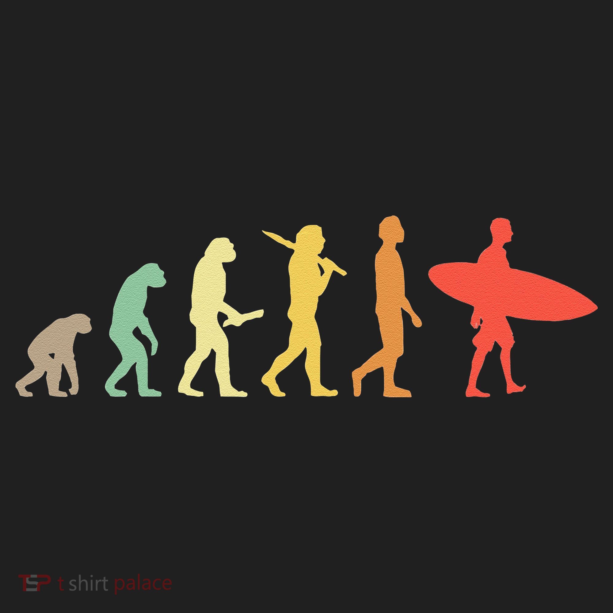 Retro Surfing Evolution Gift For Surfers Beanie