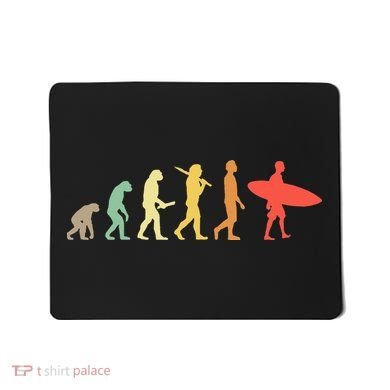 Retro Surfing Evolution Gift For Surfers Mousepad