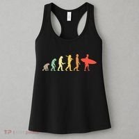 Retro Surfing Evolution Gift For Surfers Women's Tank Top thumb 3