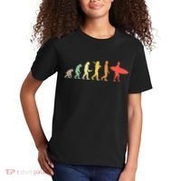 Retro Surfing Evolution Gift For Surfers Kids T-Shirt thumb 2