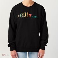Retro Swimming Evolution Gift For Swimmers Gift Women's Sweatshirt thumb 0