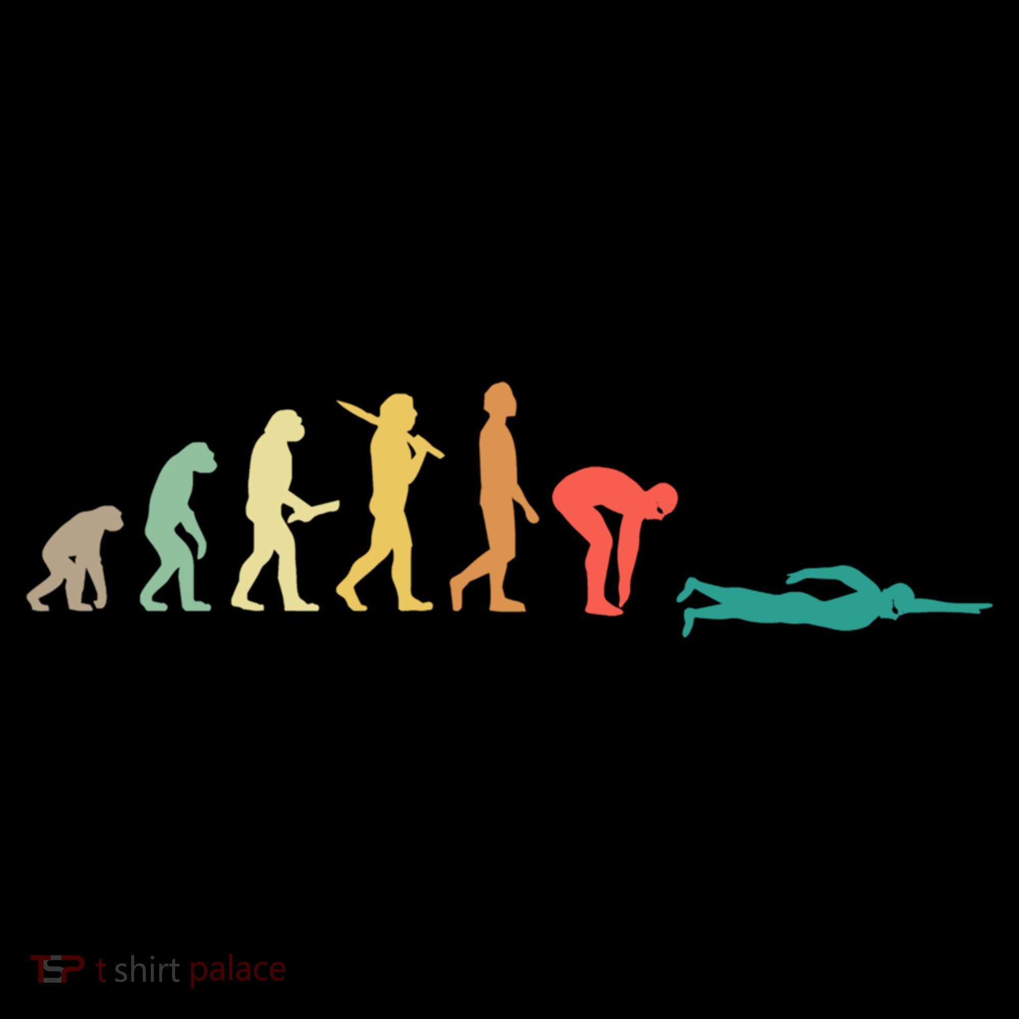 Retro Swimming Evolution Gift For Swimmers Gift Women's Hoodie