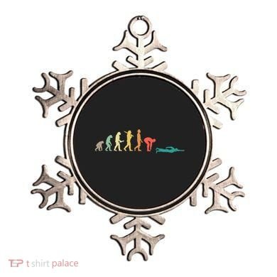 Retro Swimming Evolution Gift For Swimmers Gift Ornament