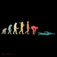 Retro Swimming Evolution Gift For Swimmers Gift Ornament thumb 1