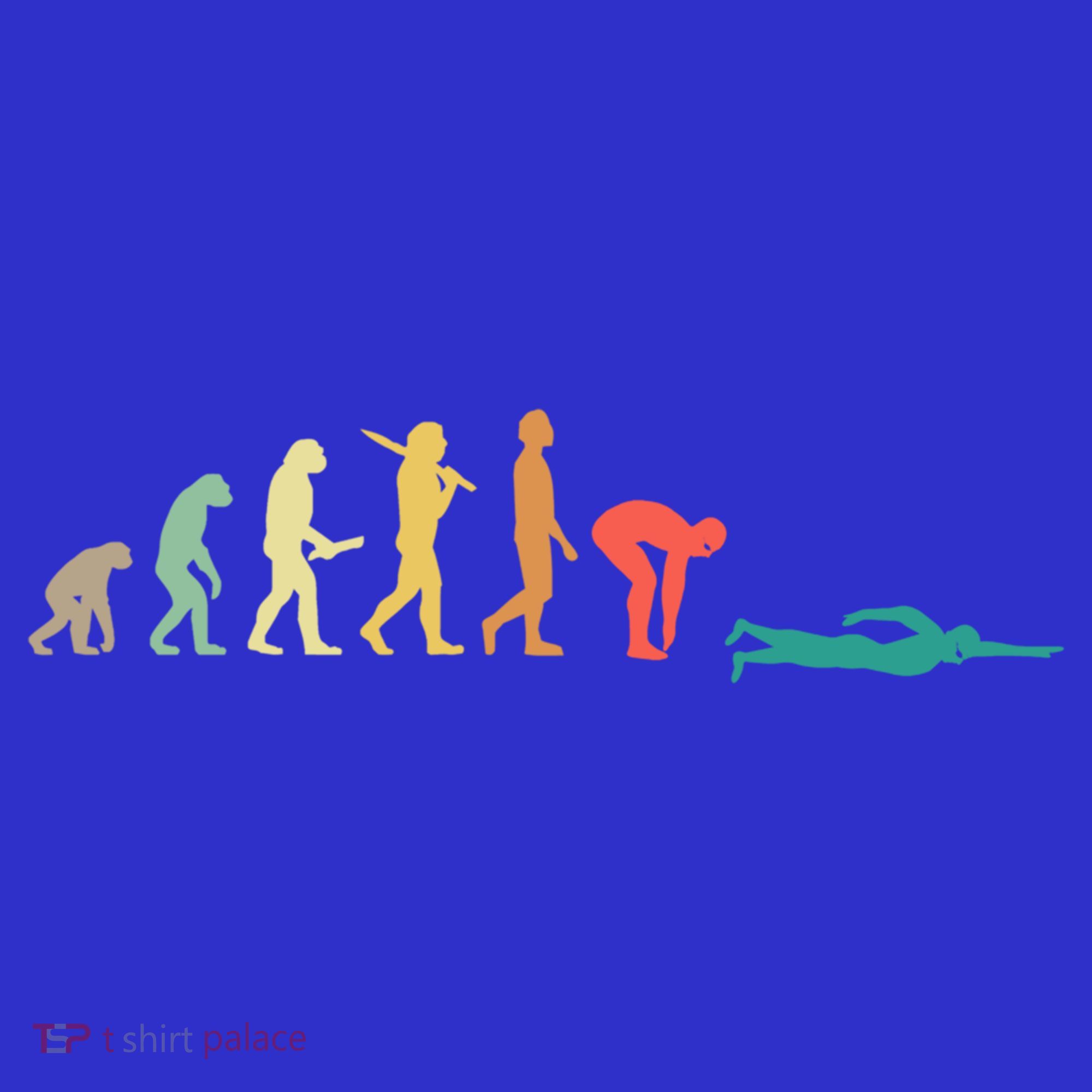 Retro Swimming Evolution Gift For Swimmers Gift Long Sleeve Shirt