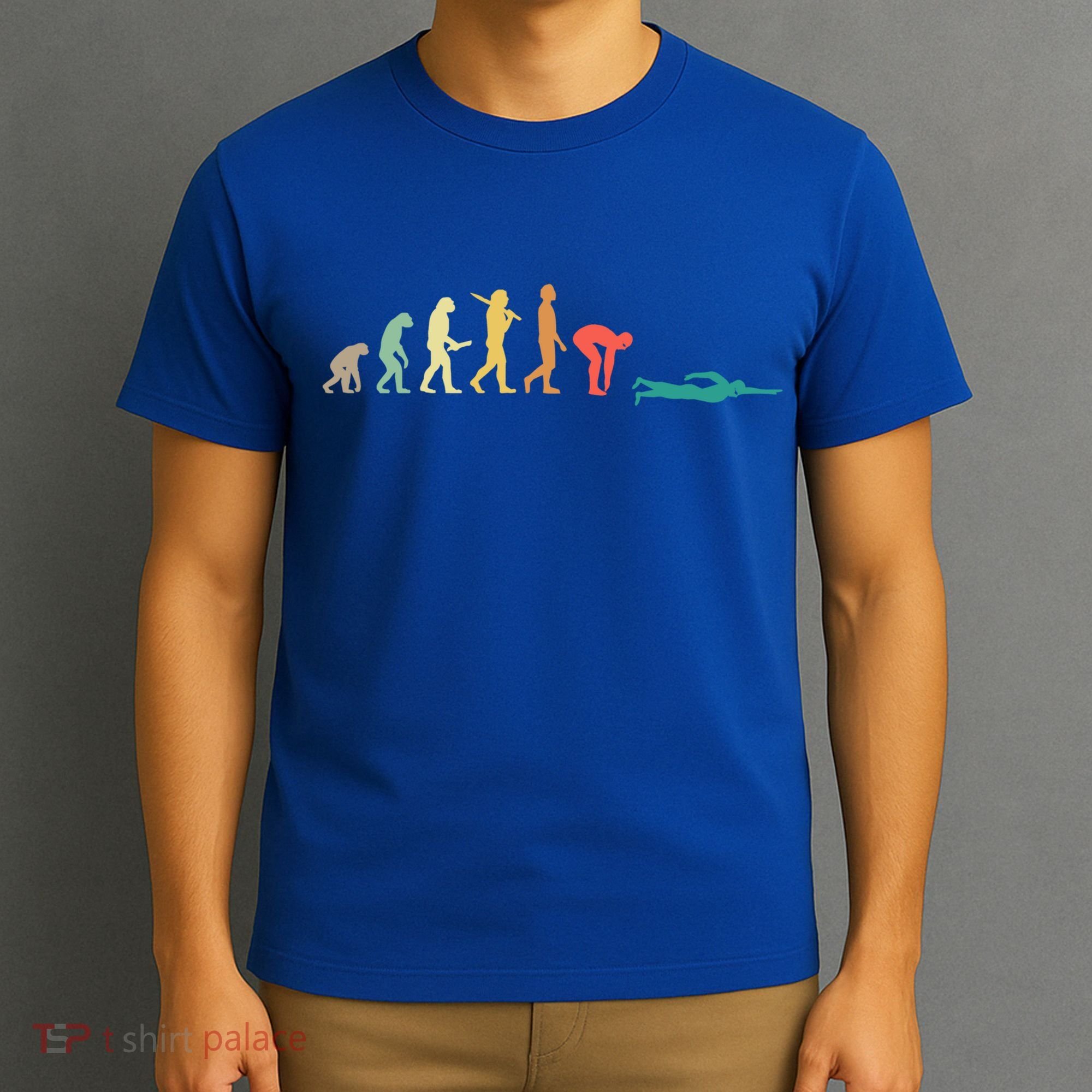 Retro Swimming Evolution Gift For Swimmers Gift T-Shirt