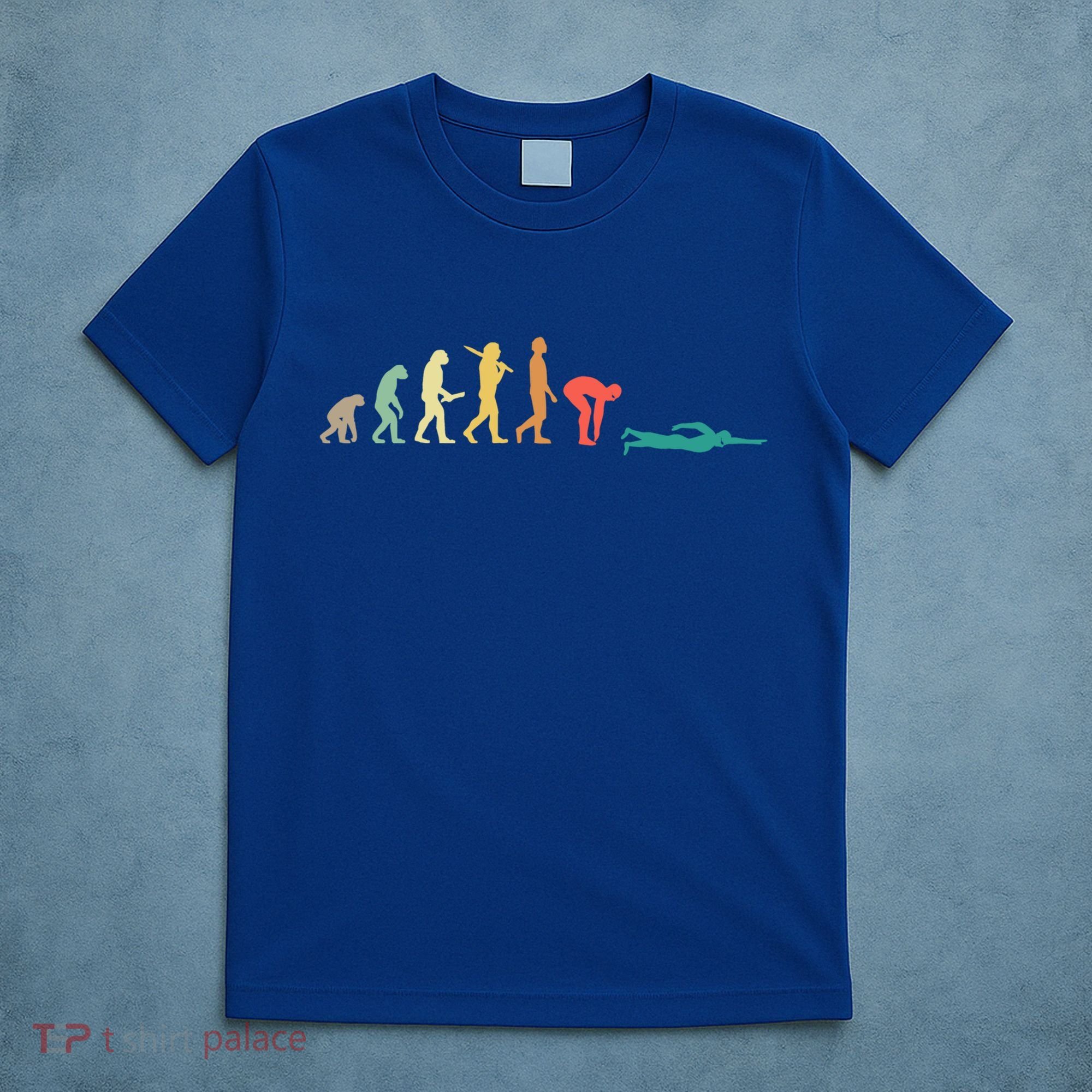 Retro Swimming Evolution Gift For Swimmers Gift T-Shirt
