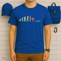 Retro Swimming Evolution Gift For Swimmers Gift T-Shirt thumb 6