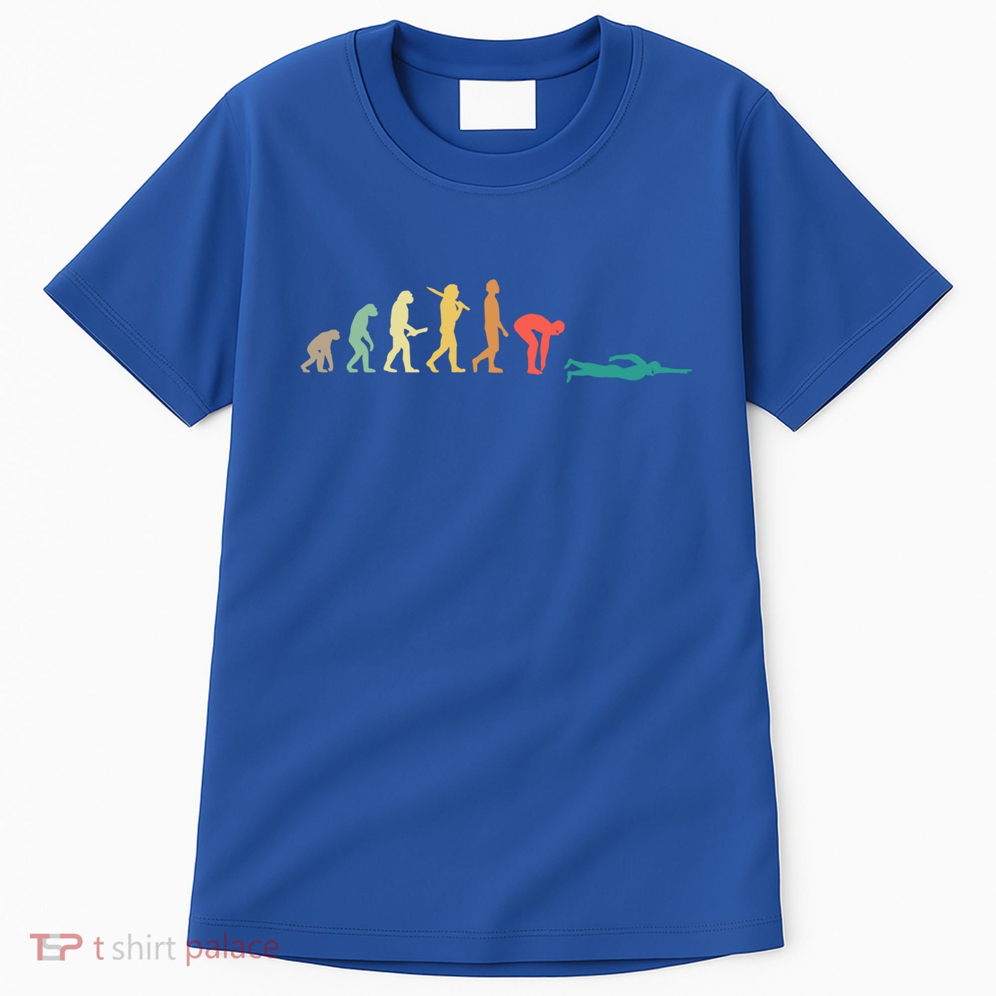 Retro Swimming Evolution Gift For Swimmers Gift Tall T-Shirt