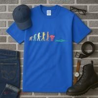 Retro Swimming Evolution Gift For Swimmers Gift Tall T-Shirt thumb 3