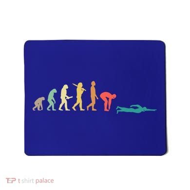 Retro Swimming Evolution Gift For Swimmers Gift Mousepad