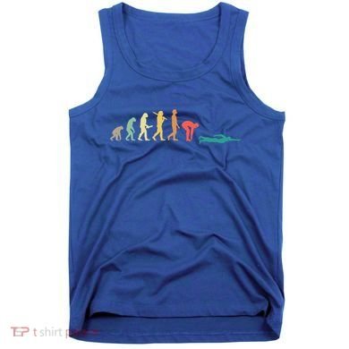 Retro Swimming Evolution Gift For Swimmers Gift Tank Top
