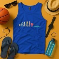 Retro Swimming Evolution Gift For Swimmers Gift Tank Top thumb 4