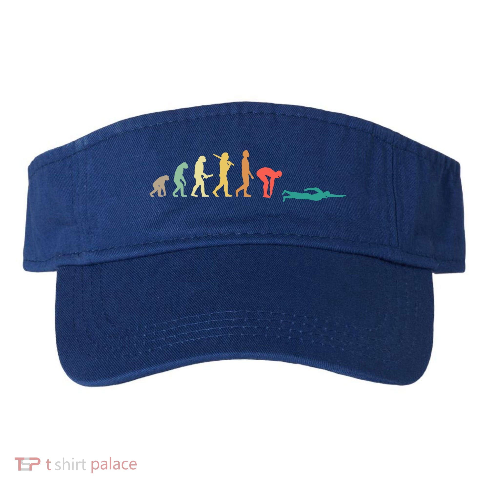Retro Swimming Evolution Gift For Swimmers Gift Visor