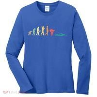 Retro Swimming Evolution Gift For Swimmers Gift Women's Long Sleeve Shirt thumb 0